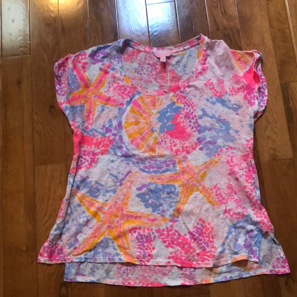 Lilly Pulitzer linen top size medium